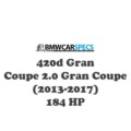 BMW 420d Gran Coupe 2.0 Gran Coupe (2013-2017) 184 HP