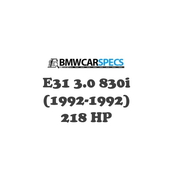 BMW E31 3.0 830i (1992-1992) 218 HP
