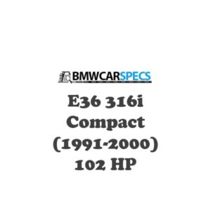 BMW E36 316i Compact (1991-2000) 102 HP