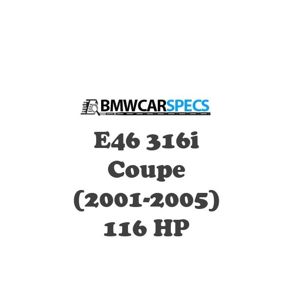 BMW E46 316i Coupe (2001-2005) 116 HP