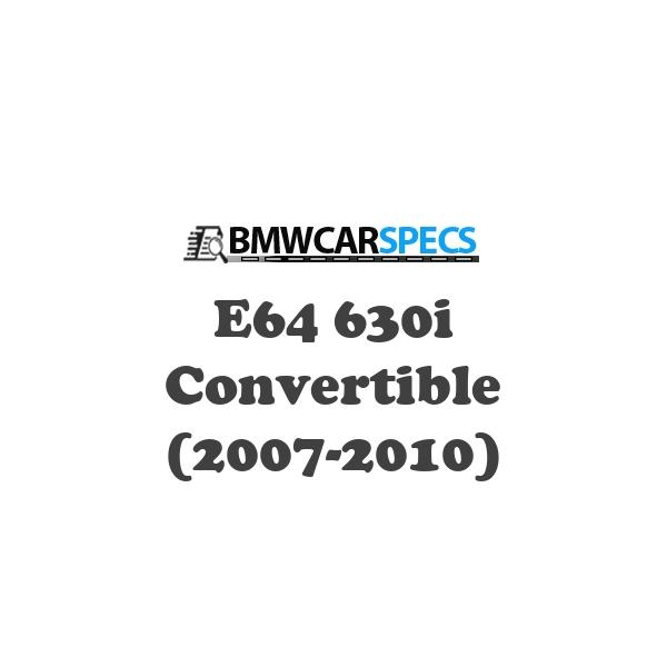 BMW E64 630i Convertible (2007-2010)