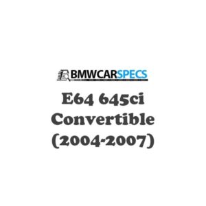 BMW E64 645ci Convertible (2004-2007)