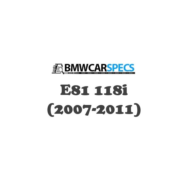 BMW E81 118i (2007-2011)