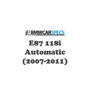 BMW E87 118i Automatic (2007-2011)