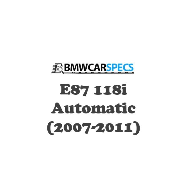 BMW E87 118i Automatic (2007-2011)