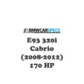 BMW E93 320i Cabrio (2008-2012) 170 HP