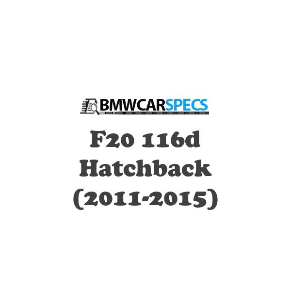 BMW F20 116d Hatchback (2011-2015)