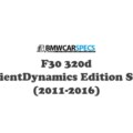 BMW F30 320d EfficientDynamics Edition Sedan (2011-2016)