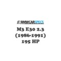 BMW M3 E30 2.3 (1986-1991) 195 HP