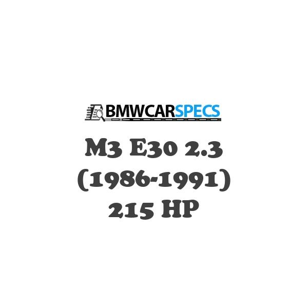 BMW M3 E30 2.3 (1986-1991) 215 HP