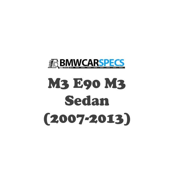 BMW M3 E90 M3 Sedan (2007-2013)