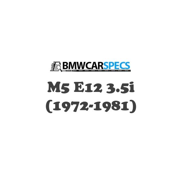 BMW M5 E12 3.5i (1972-1981)