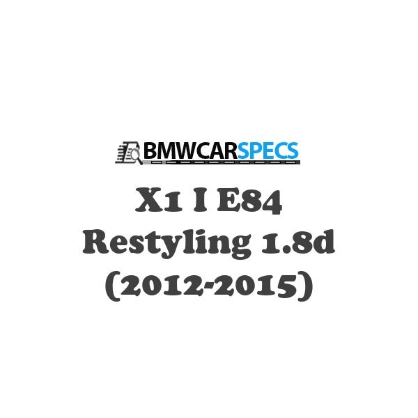 BMW X1 I E84 Restyling 1.8d (2012-2015)