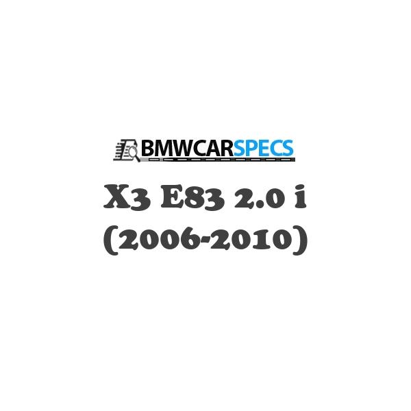BMW X3 E83 2.0 i (2006-2010)