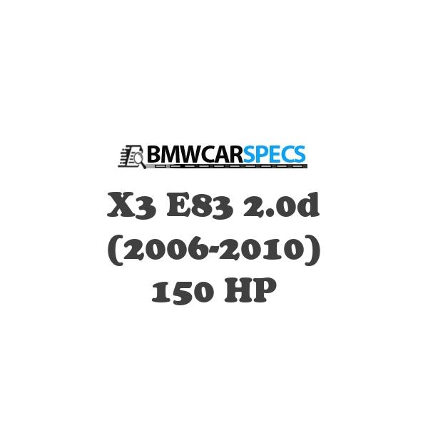BMW X3 E83 2.0d (2006-2010) 150 HP