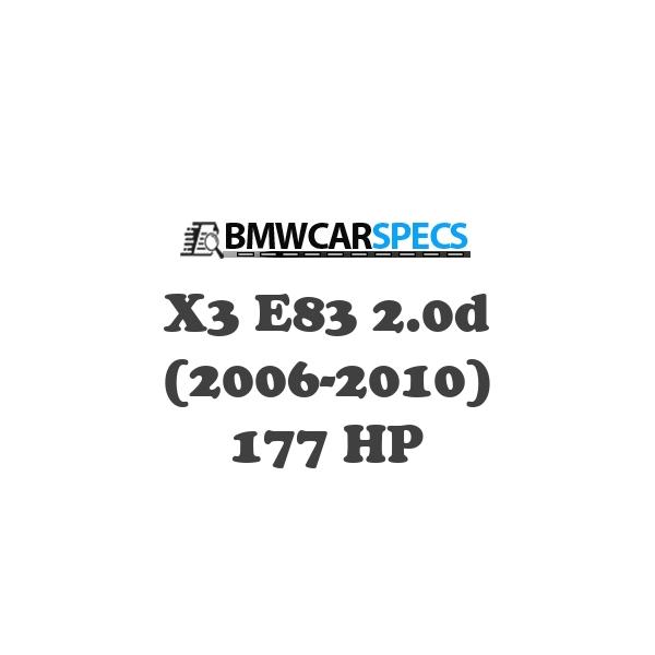 BMW X3 E83 2.0d (2006-2010) 177 HP