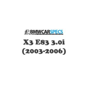 BMW X3 E83 3.0i (2003-2006)