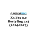 BMW X3 F25 Restyling 2.0 4×4 (2014-2017)