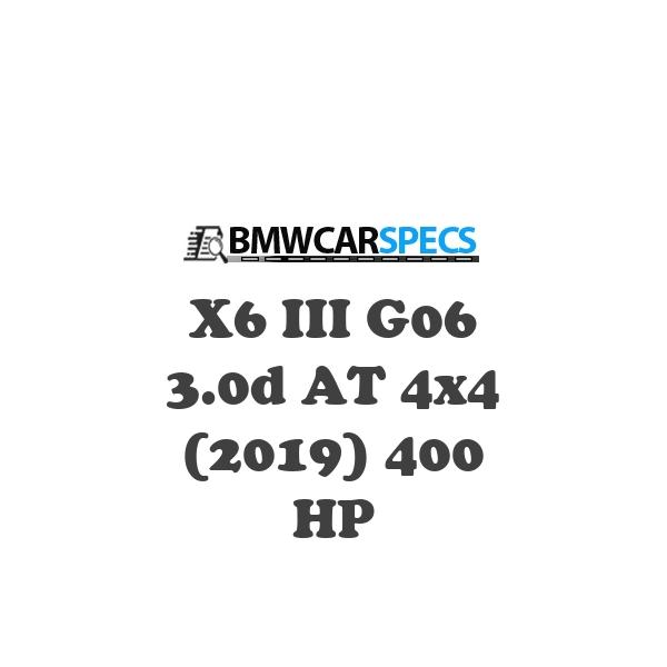 BMW X6 III G06 3.0d AT 4×4 (2019) 400 HP
